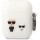 Karl Lagerfeld Choupette Silicone Case White (Apple AirPods / AirPods 2)